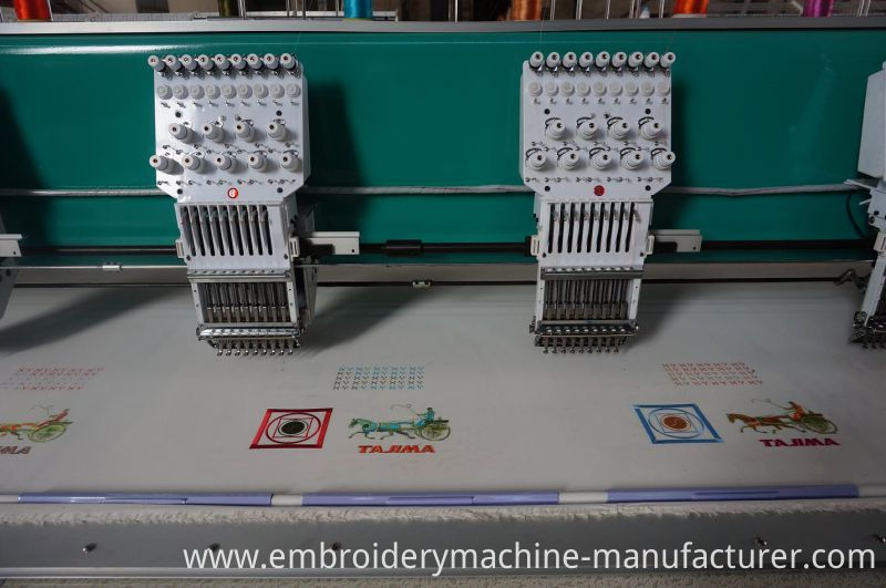 9 Needles 15 Heads Flat Embroidery Machine (with cutter)